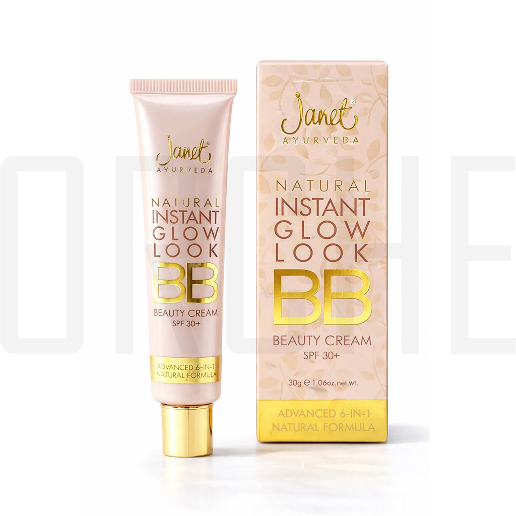 Janet BB Glow Cream SPF 30+ – Instant Natural Glow, Ayurvedic 6-in-1 Beauty Cream