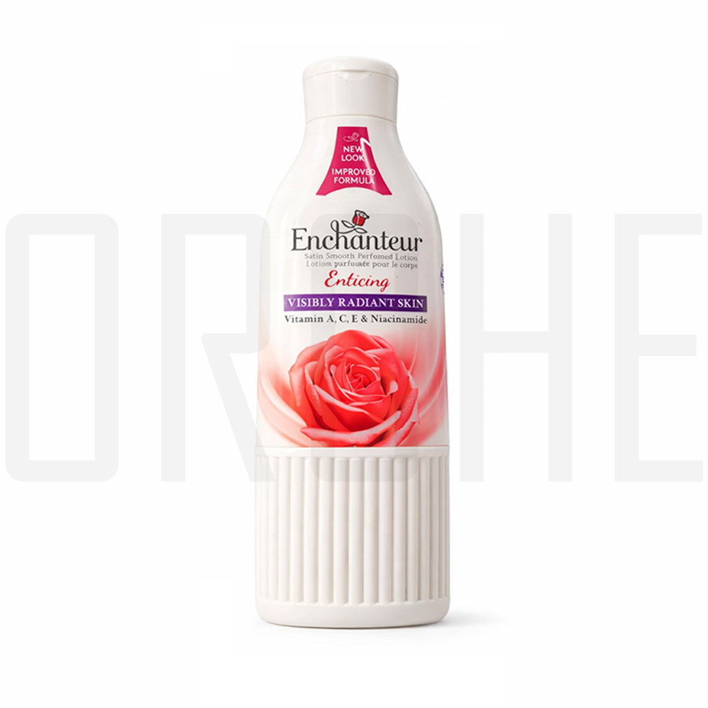 Enchanteur Enticing Perfumed Body Lotion – Satin Smooth, Vitamin A/C/E + Niacinamide, Radiant Skin