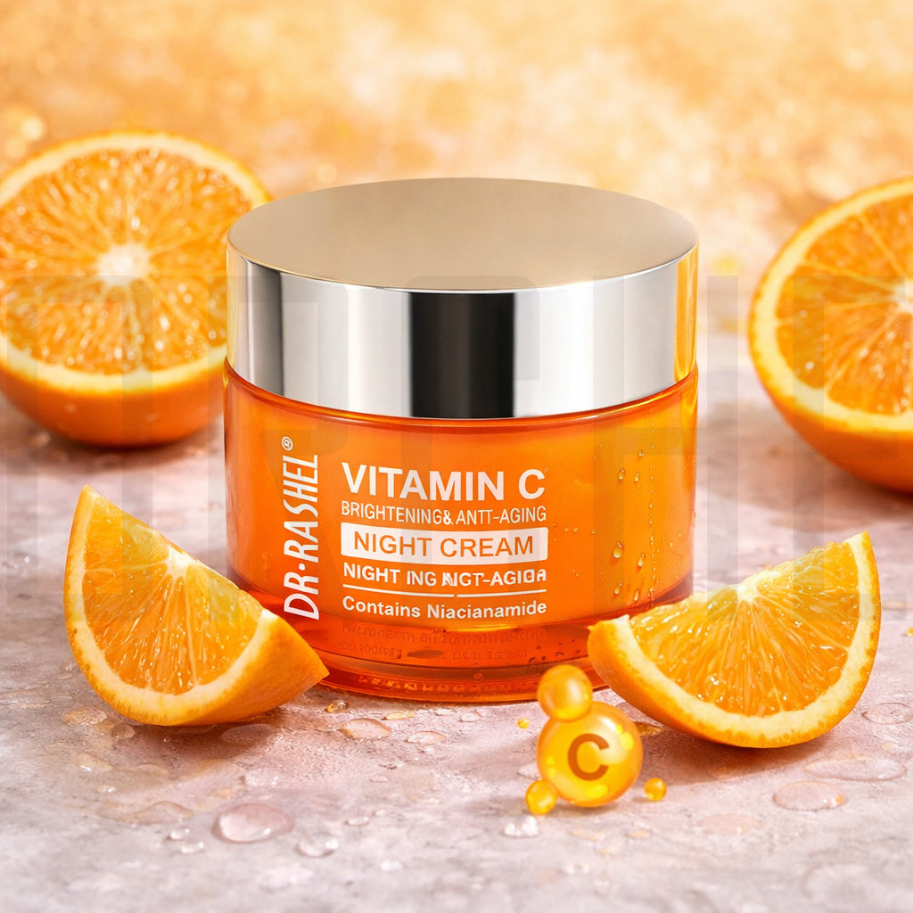 Dr. Rashel Vitamin C Night Cream — Brightening & Anti-Aging Overnight Treatment with Niacinamide