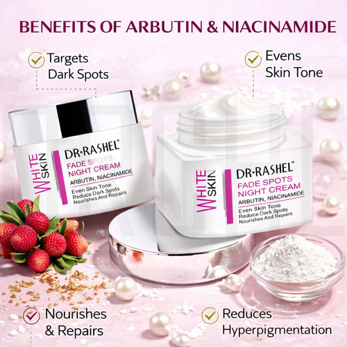 Dr. Rashel Fade Spots Night Cream with Arbutin & Niacinamide — Dark Spot Corrector & Brightening Night Treatment