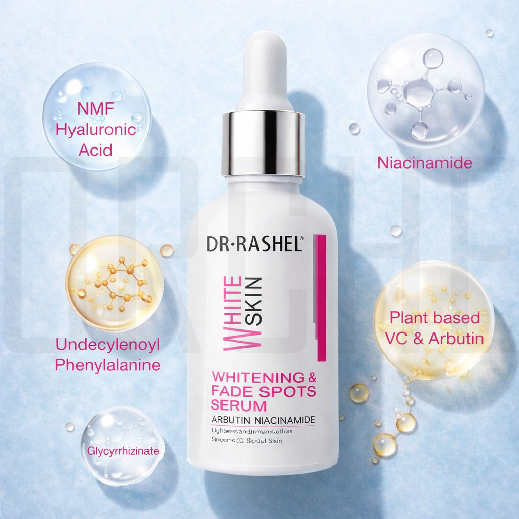 Dr. Rashel Whitening & Fade Spots Serum – Arbutin + Niacinamide Dark Spot Corrector & Brightening Serum