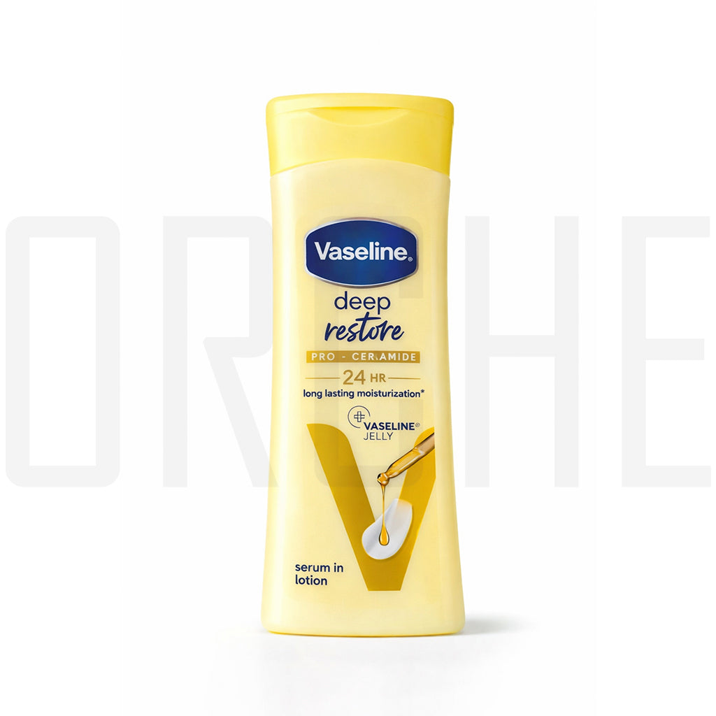 Vaseline Deep Restore Pro-Ceramide Serum-in-Lotion – 24hr Moisture + Barrier Repair Body Lotion