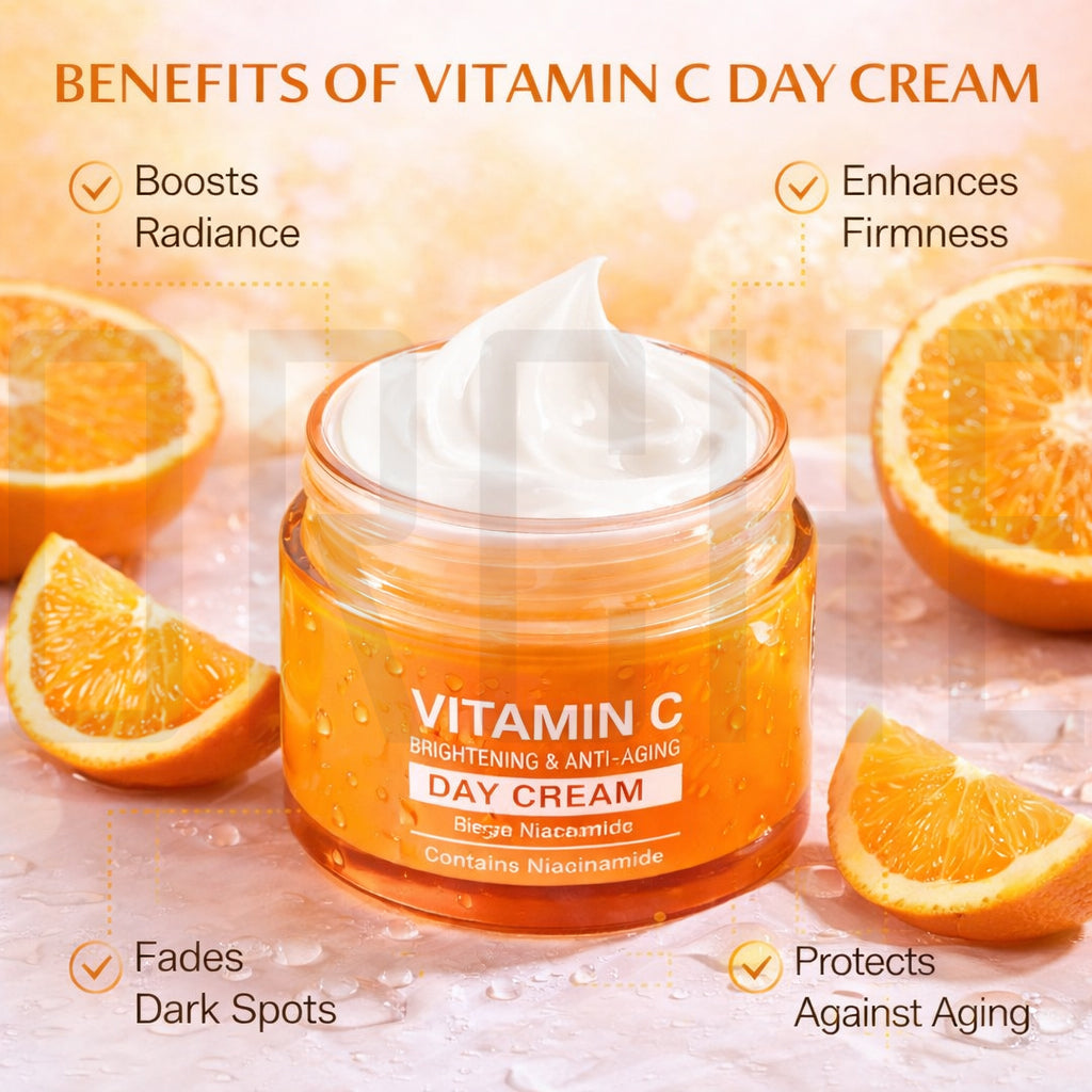 Dr. Rashel Vitamin C Brightening & Anti-Aging Day Cream with Niacinamide — Dark Spot & Tone Correcting Moisturizer
