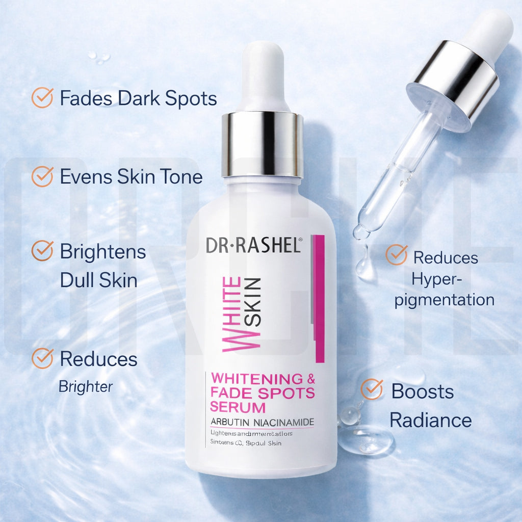 Dr. Rashel Whitening & Fade Spots Serum – Arbutin + Niacinamide Dark Spot Corrector & Brightening Serum