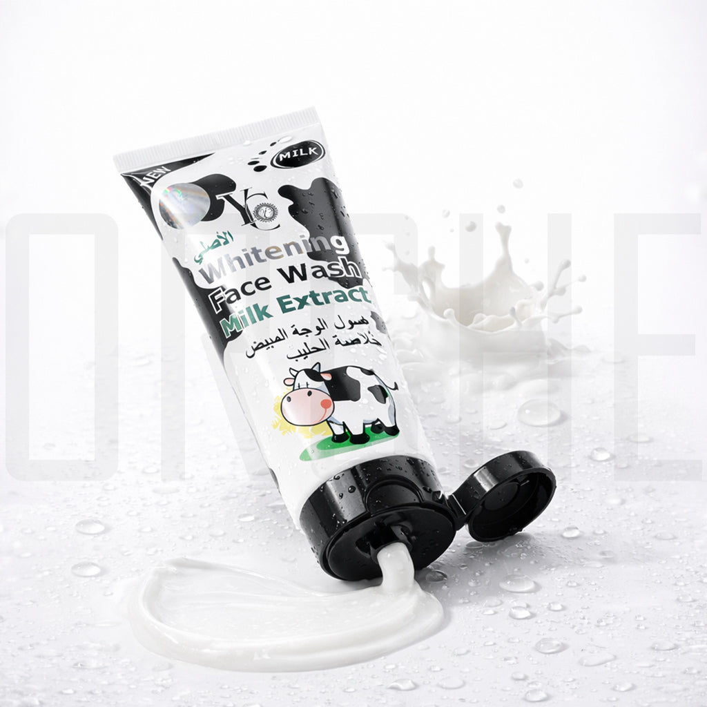 YC Whitening Face Wash with Milk Extract – Gentle Brightening Cleanser | pH Balanced Daily Face Wash