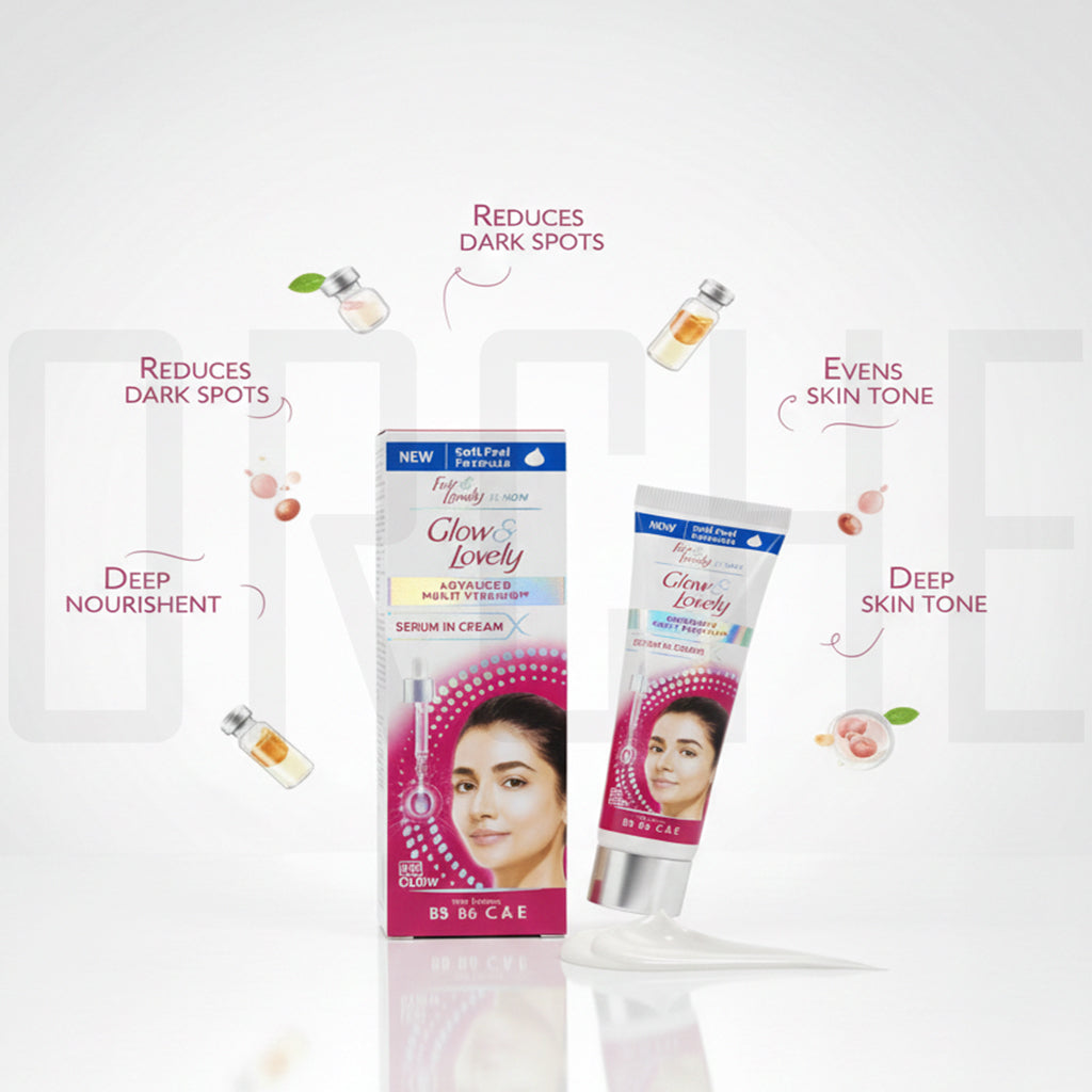 Glow & Lovely Advanced Multivitamin Serum-in-Cream – Daily Brightening Moisturizer for Radiant Skin