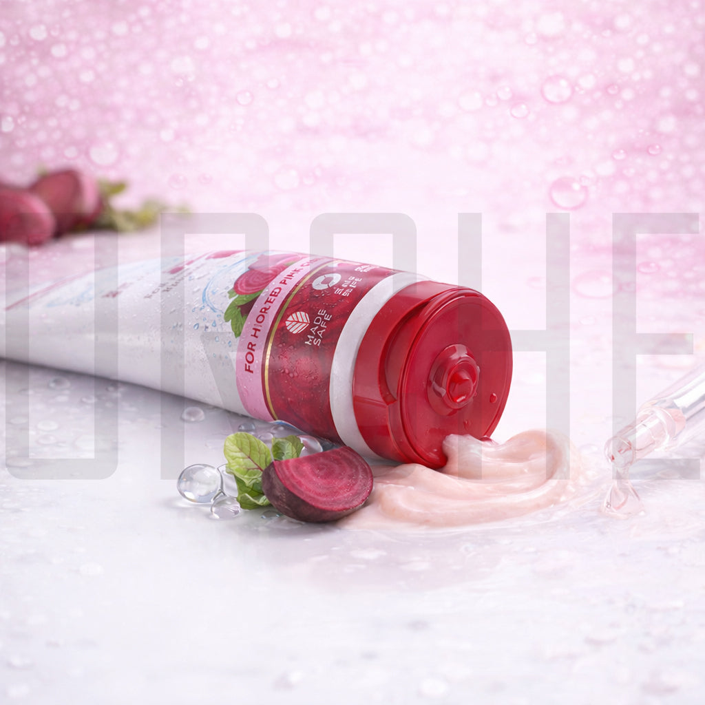 Mamaearth Beetroot Gentle Face Wash – Hydrated Pink Glow | Beetroot + Hyaluronic Acid | Soap-Free Cleanser