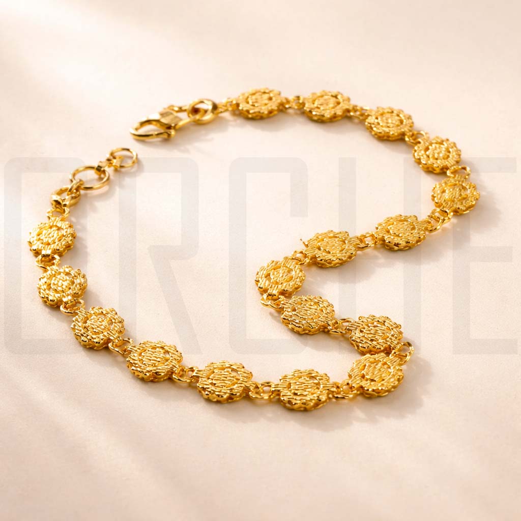 Elegant Gold-Plated Imitation Chain Bracelet for Women – Lightweight Fashion Jewelry